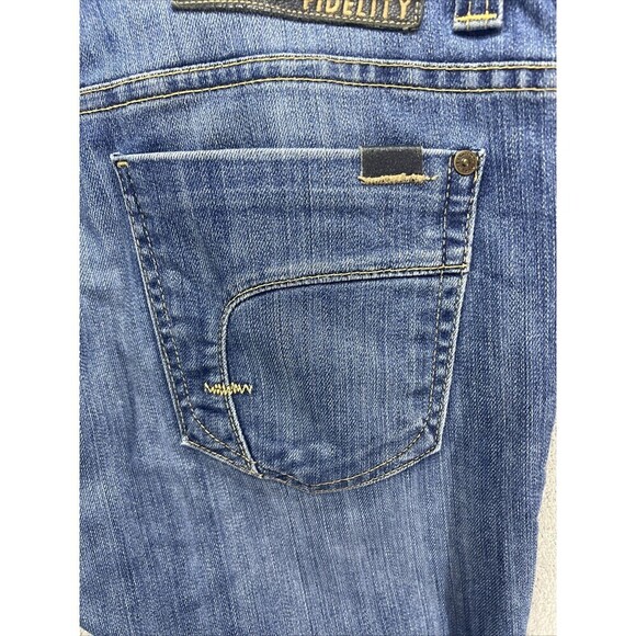 Fidelity 5011 Jeans Mens 32 Blue Classic Fit Straight Leg Denim Trigger Vintage - Picture 6 of 10